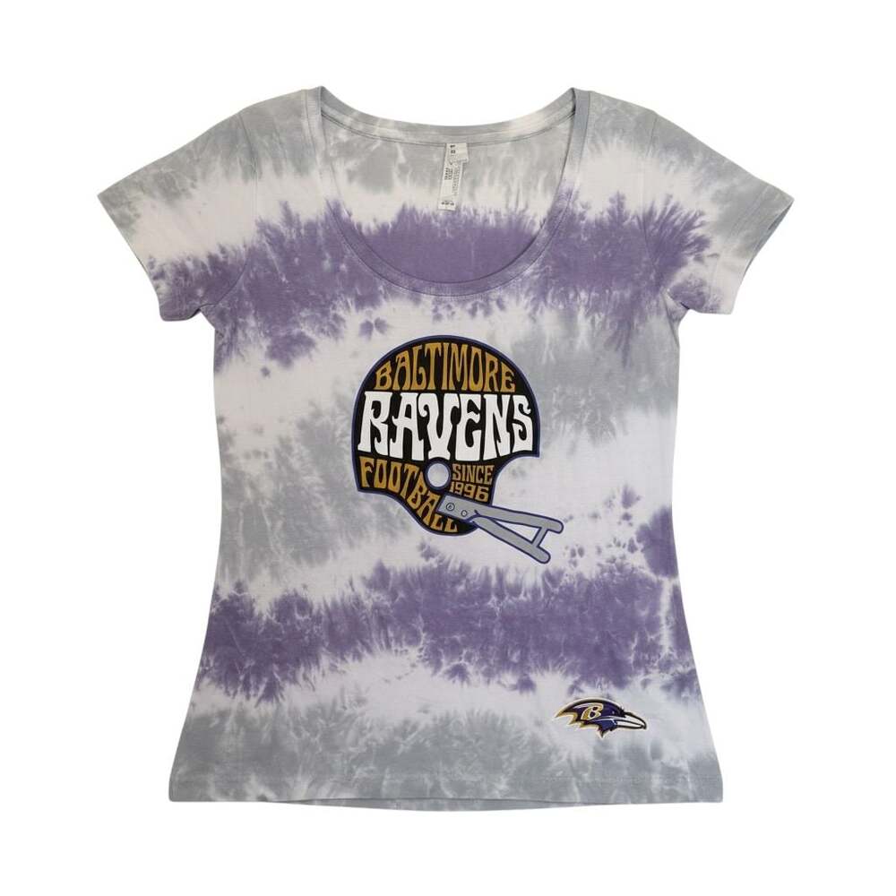 Baltimore Ravens NFL Women's Tie-Dye Helmet Graphic T-Shirt